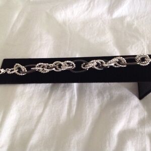 Bastain Brothers Rhodium and silver Link Bracelet